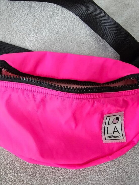 lola Handbags - Lola Moonbeam Neon Pink Bum Bag Fanny Pack Belt Bag